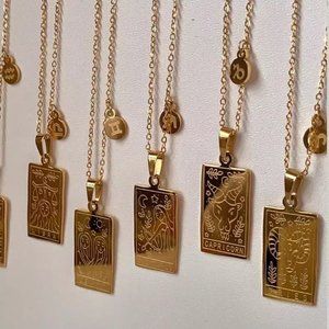 18K Gold Plated Zodiac Sign Constellation Necklace